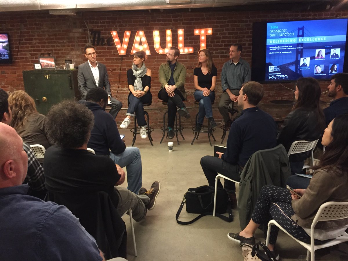 SoDAspeaks's tweet photo. Happening Now: #SoDAsession "Delivering Excellence" feat. @method_inc @EVB @stimulant and more. #SF #SoDA https://t.co/WaRx9ZMBSN