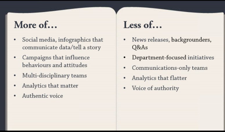 ErningHan's tweet photo. Moving from #authority to #influence: @ResultsJunkie on where changes in #gc #communication are going at #3govcomms https://t.co/6DcQl5XXfX