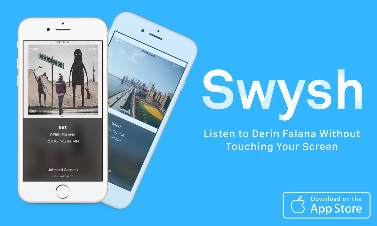 SwyshApp's tweet photo. Rapper @derinfalana's music is 🔥. Listen on Soundcloud &amp; @AppleMusic and get extra gestures! https://t.co/wxUsBs4hTl https://t.co/J15WRj79AY