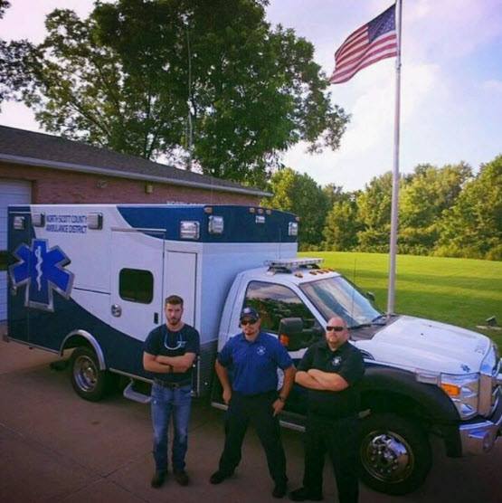 North Scott County Ambulance District played along as well in the photo contest.