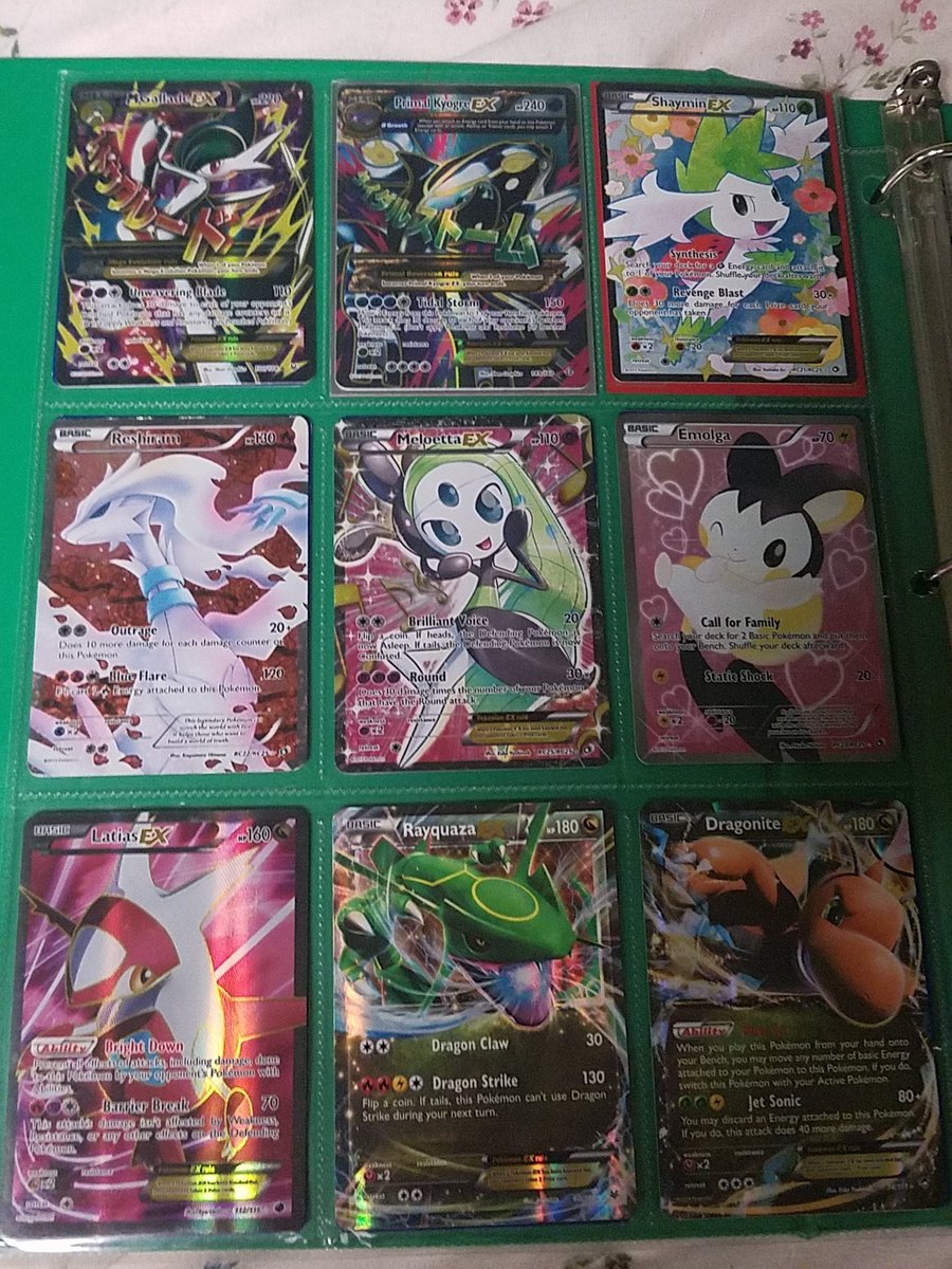 ProGamerGreen's tweet image. All my FA and EX cards atm. (Part1)