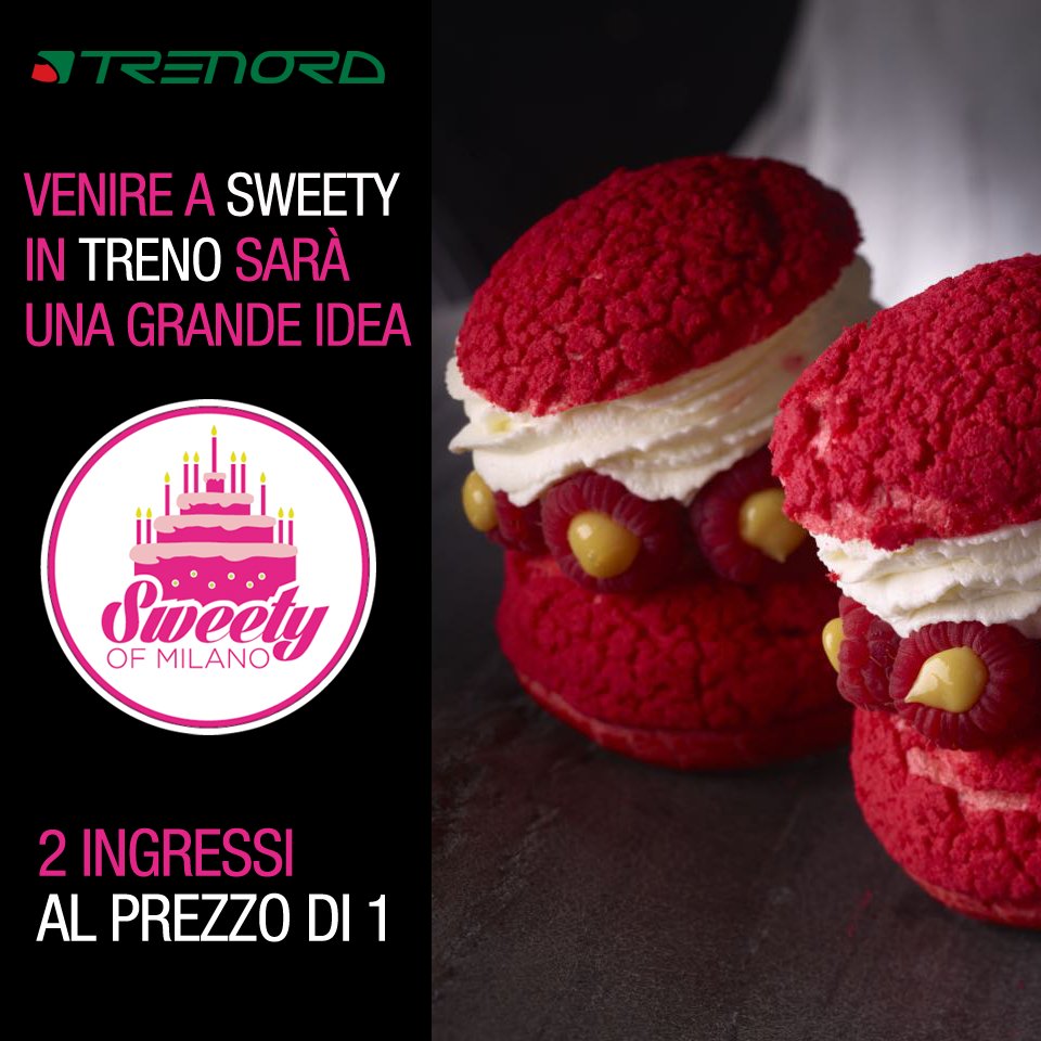Scopri la promozione Trenord per Sweety of Milano. Venire in treno conviene! Scopri di più>bit.ly/2bVq1hm