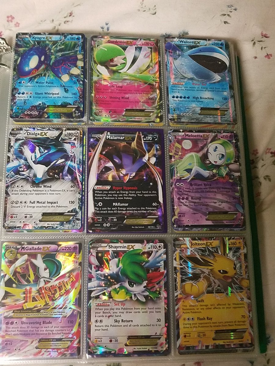 ProGamerGreen's tweet image. All my FA and EX cards atm. (Part1)