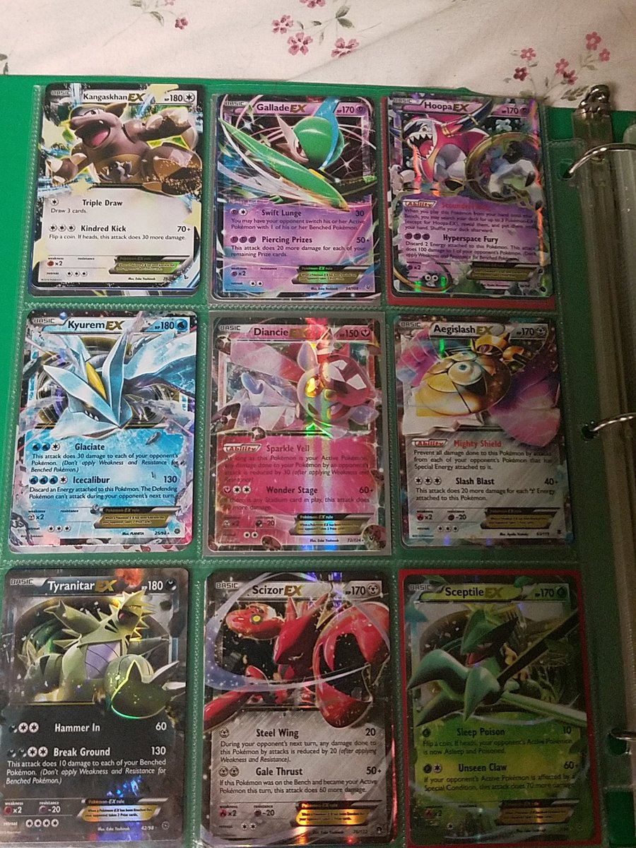 ProGamerGreen's tweet image. All my FA and EX cards atm. (Part1)