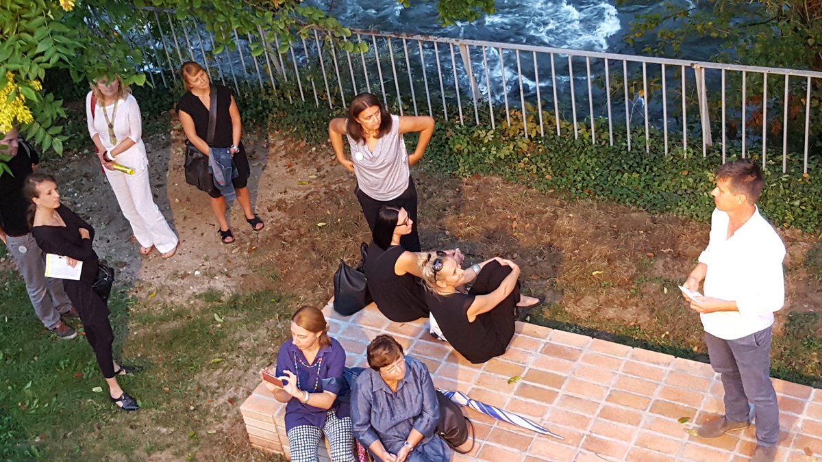 FA_Platform's tweet photo. Activating the space near Ljubljanica, where a garden from #bio50 is located. #commonplaces #publicspace https://t.co/jw3l34XxRk