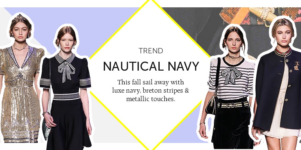 Freshen up your fall with Riviera worthy fashion... #NavyNautical #GSFashion bit.ly/2d0a3UQ