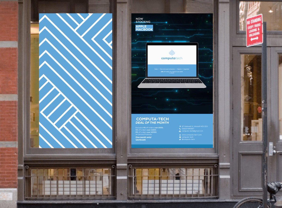 iota_creatives's tweet photo. Computatech window posters #branding #brandidentity #logodesign #designstudio #logos #poster #graphicdesign https://t.co/3JPYigxBNS