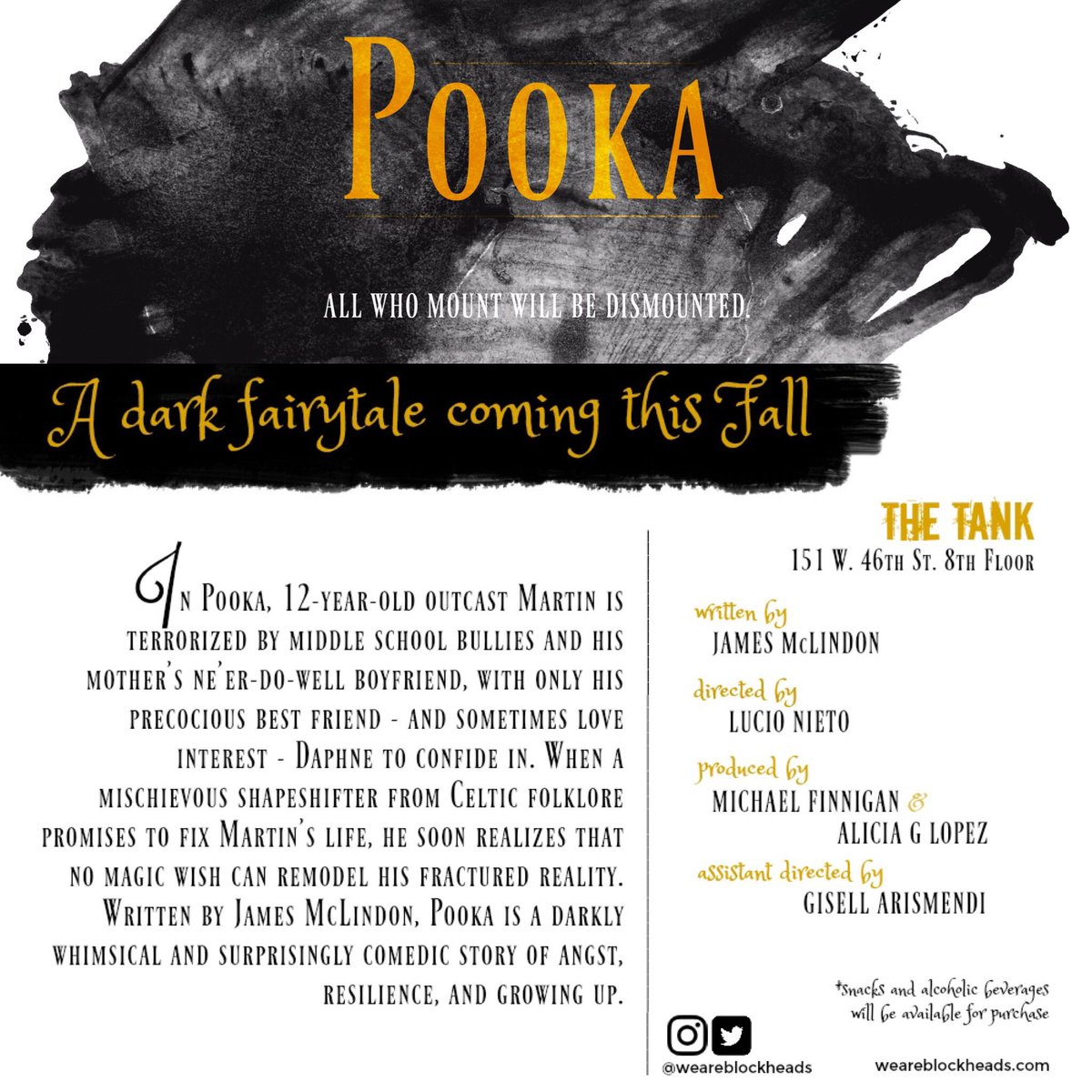 weareblockheads's tweet photo. #POOKAplay now on sale! Get your tickets Oct 8th &amp; 9th: https://t.co/n02IOTCS1H #weareblockheads #offoffbroadway https://t.co/ypxDpLZYeF