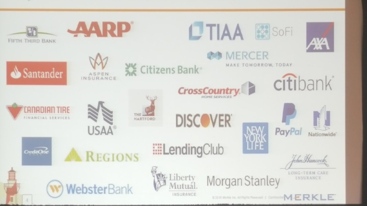 lvanzelm's tweet image. So many influential brands at our @MerkleCRM financial services #ExecExchange. #MerkleProud