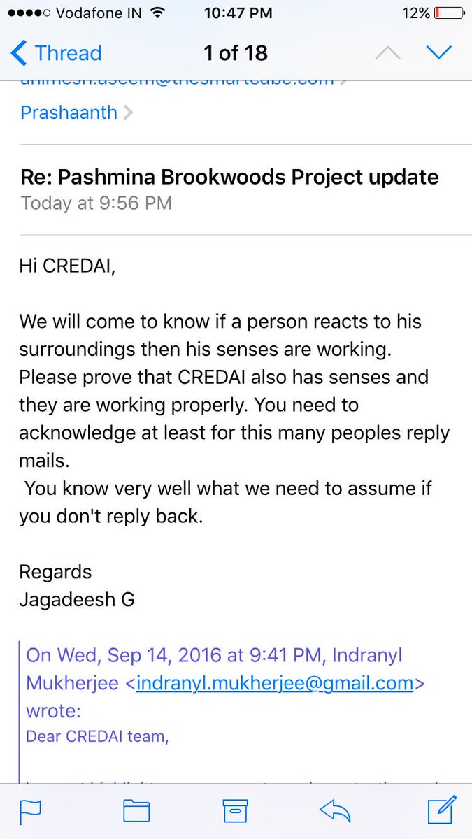 prashaanth's tweet photo. @CREDAINational @CredaiBengaluru What more do u need frm us to act against @PashminaHomes and #pashminabrookwoods ? https://t.co/ZDZcHMzHca