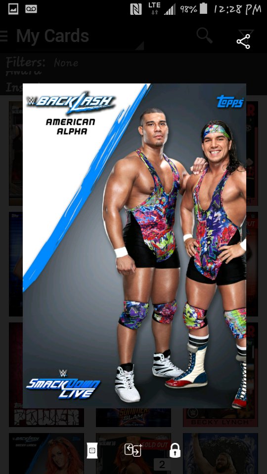 SlamGiveawayz's tweet image. Im doing the new Team Angle, The American Alpha. Im going to be giving this card out when i hit 25 rts