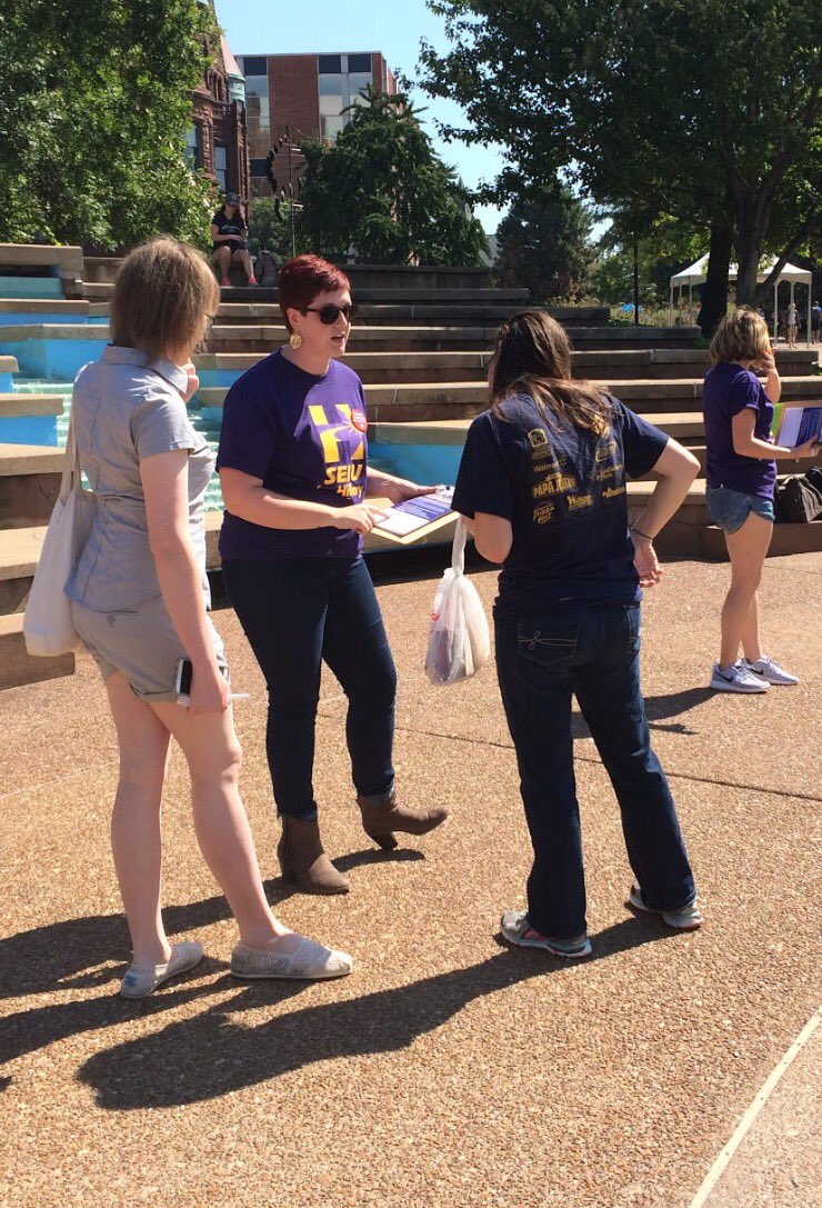 STLFacFwd's tweet photo. @SLU_Official students &amp; faculty are voters who want racial equity in #HigherEd #GOTVU
@FacultyForward @jwjnational https://t.co/QBvup9heCG