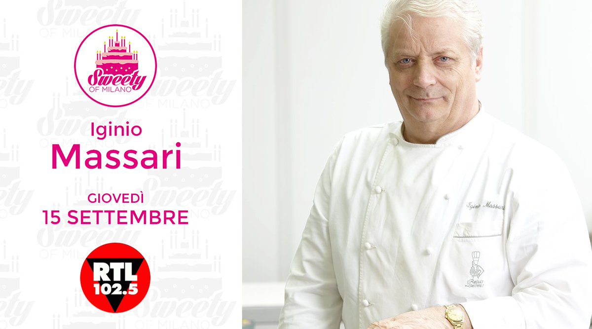 Non perdere l'intervista al maestro <a href="/iginiomassari/">Iginio Massari</a> in diretta su <a href="/rtl1025/">RTL 102.5</a>>bit.ly/2bTRpNh