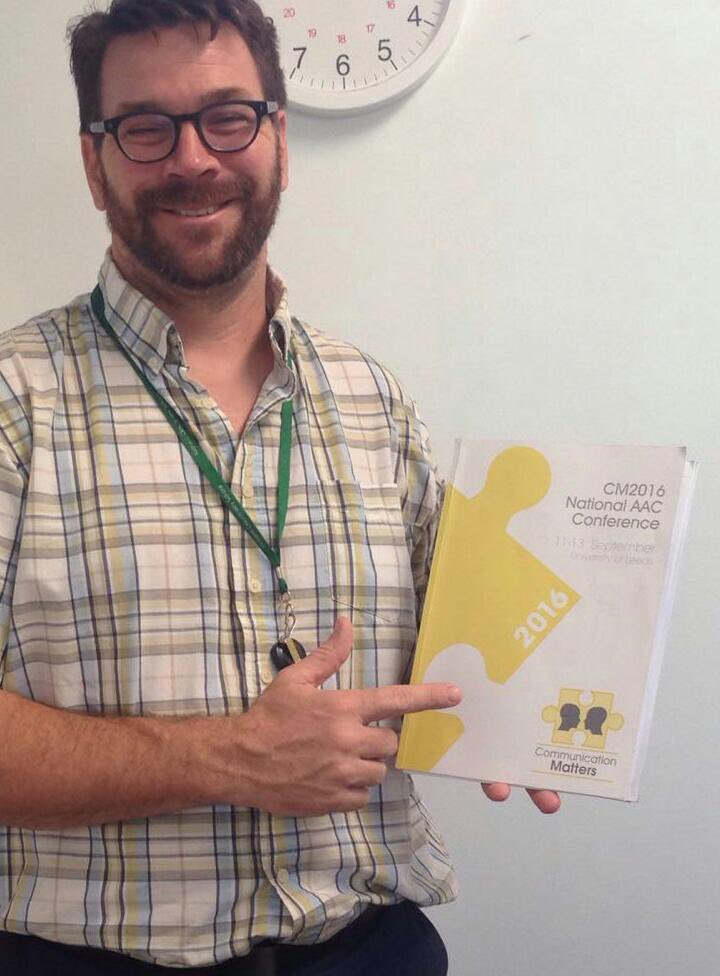 smiletweetsuk's tweet photo. Congrats Dan 4 great presentation at #CM2016conf  #smiletherapy with #AAC users buying cinema tickets @Comm_Matters https://t.co/eYJWN2EcT4