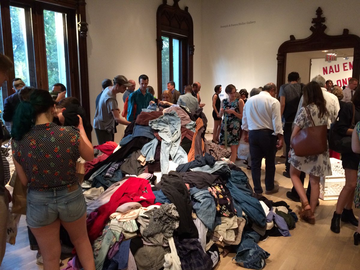 MarianGoodman's tweet photo. See #ChristianBoltanski’s contribution to  #TakeMeImYoursNYC @TheJewishMuseum. Opens to the public in two days! https://t.co/1c7QqGgQ0L