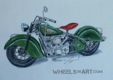 Here is my latest work of art. I hope you enjoy it. #1947indian #vintagebike