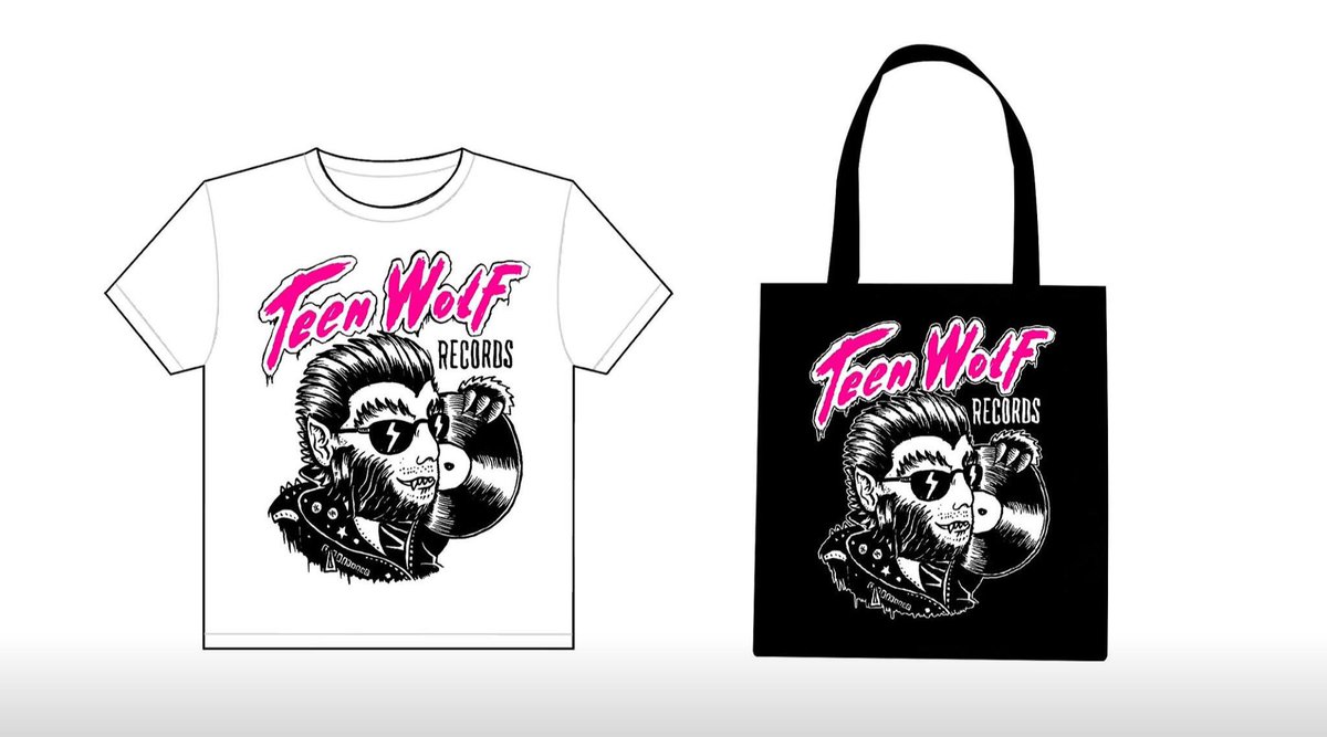 VinylHel's tweet photo. Teen Wolf Records will be opening next Moday but already revealed their t-shirt &amp; bag designs. #vinyl #Helsinki https://t.co/tBPNN1Tth6