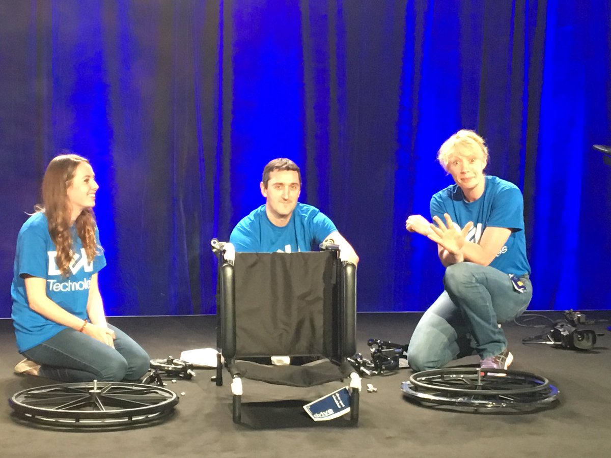 Team Ireland are geared up for the wheelchair challenge at the #GoBigWinBig #DellTechnologies live broadcast.