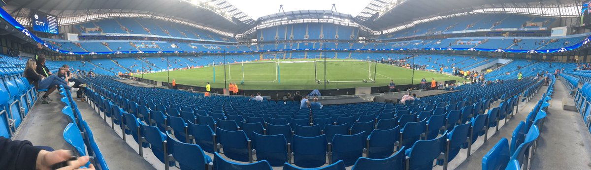 DominicDysart's tweet photo. Back here again for @ManCity versus @borussia_en! https://t.co/hlZ4of8MJR