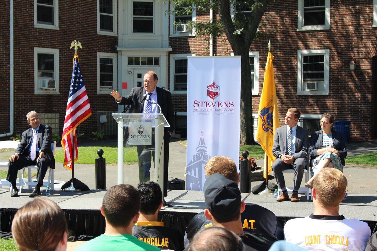 FollowStevens's tweet photo. Thank you @RichardCodey for visiting Stevens to announce the university’s designation as a “Stigma-Free” campus #NJ https://t.co/iSsRS4CKnR
