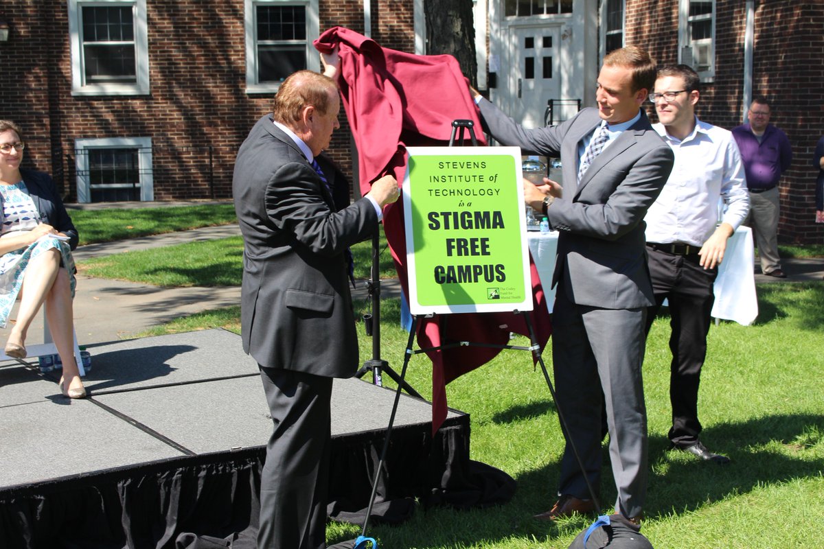 FollowStevens's tweet photo. Thank you @RichardCodey for visiting Stevens to announce the university’s designation as a “Stigma-Free” campus #NJ https://t.co/iSsRS4CKnR