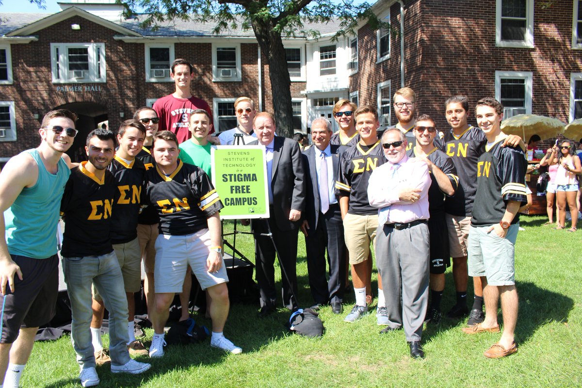 Thank you <a href="/RichardCodey/">Richard J. Codey</a> for visiting Stevens to announce the university’s designation as a “Stigma-Free” campus #NJ