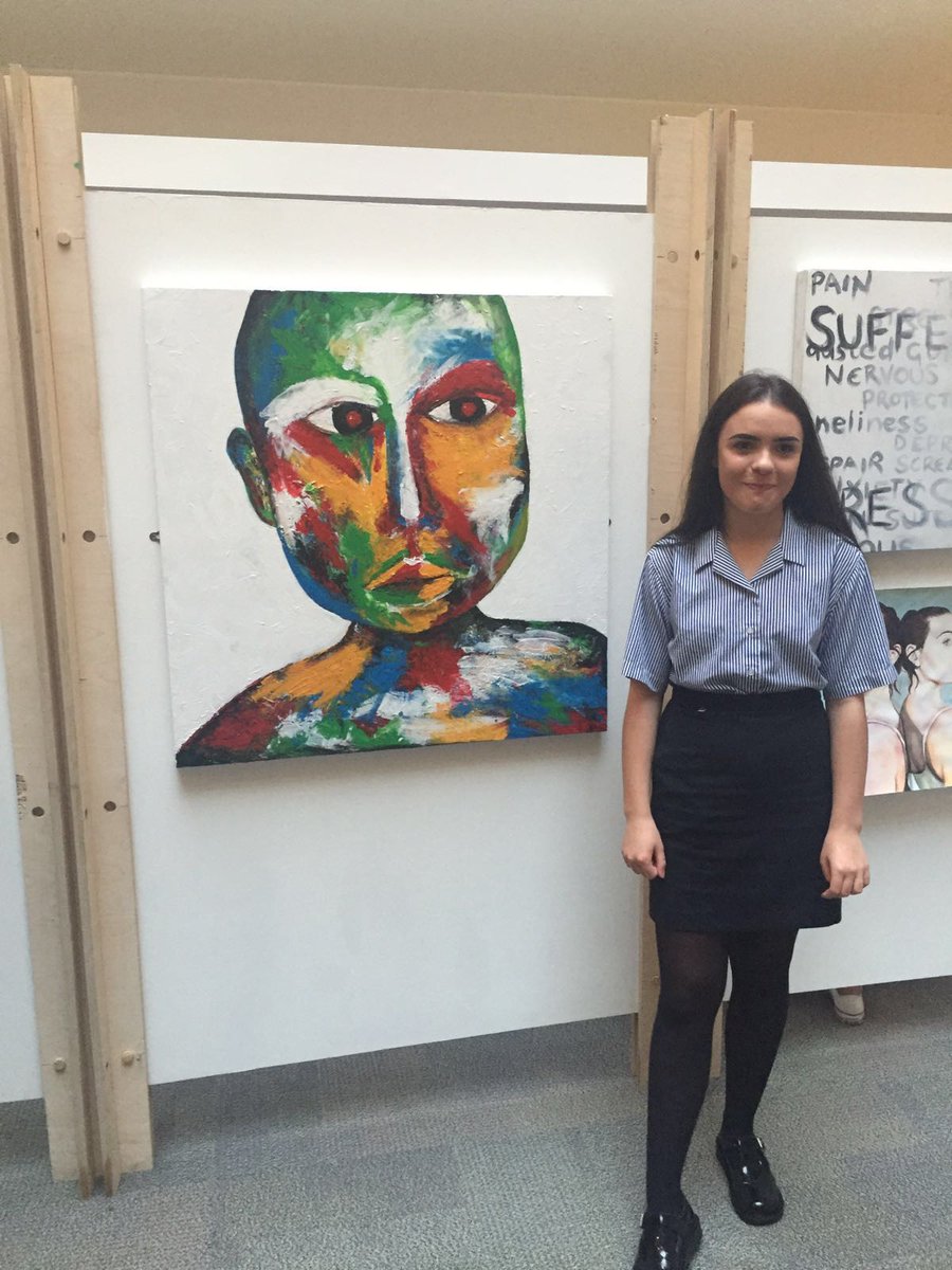 MercyCollegeNI's tweet photo. Very proud of our students displaying their artwork as part of the #NBALC exhibition in the @UlsterUni https://t.co/ILmQgkyJd9