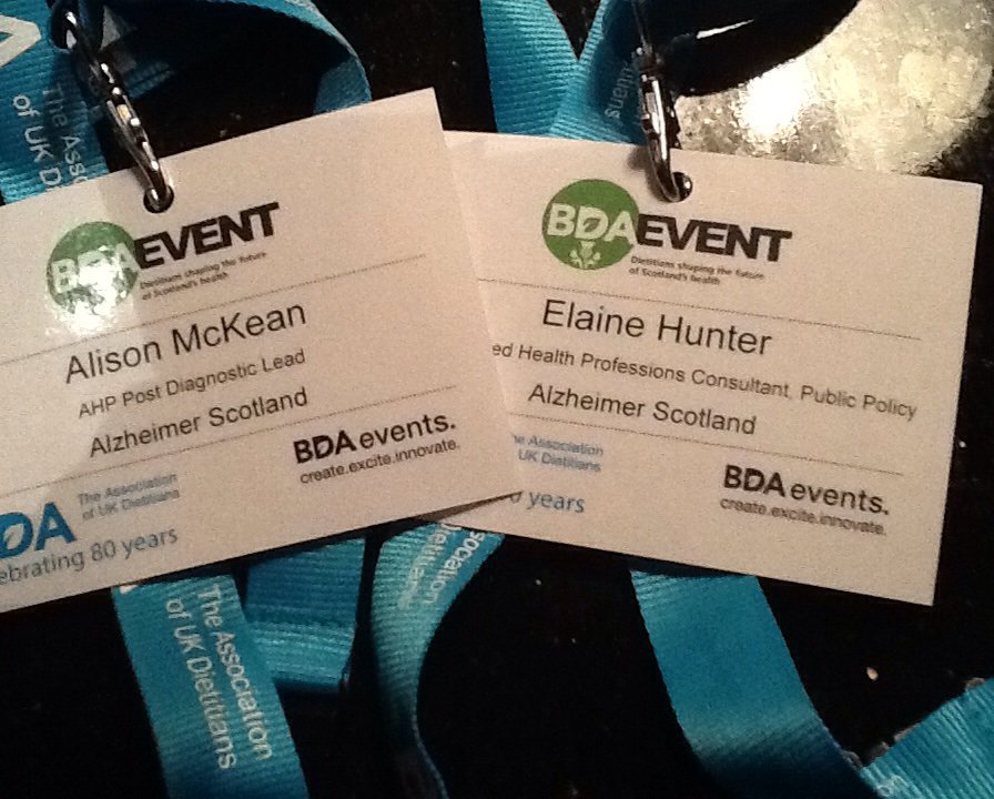 elaineahpmh's tweet photo. Thank you @evelynnewman17 @lynnekstevenson &amp; Gillian for inviting @AliAHPDem &amp; I to be part of #BDAScot16 @alzscot https://t.co/nPUEvTmBAk