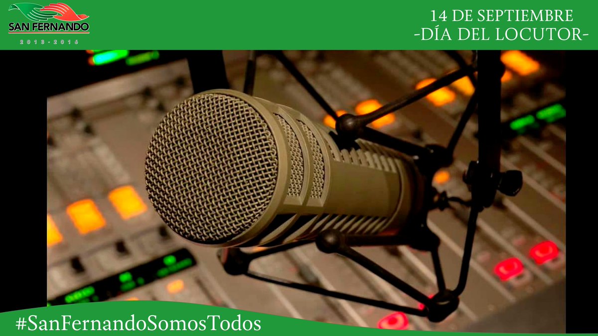 SanFernandoTamp's tweet photo. Felicidades a quienes día a día se entregan a su público 
#DíaDelLocutor #SanFernando https://t.co/DSfzJ6hJJN