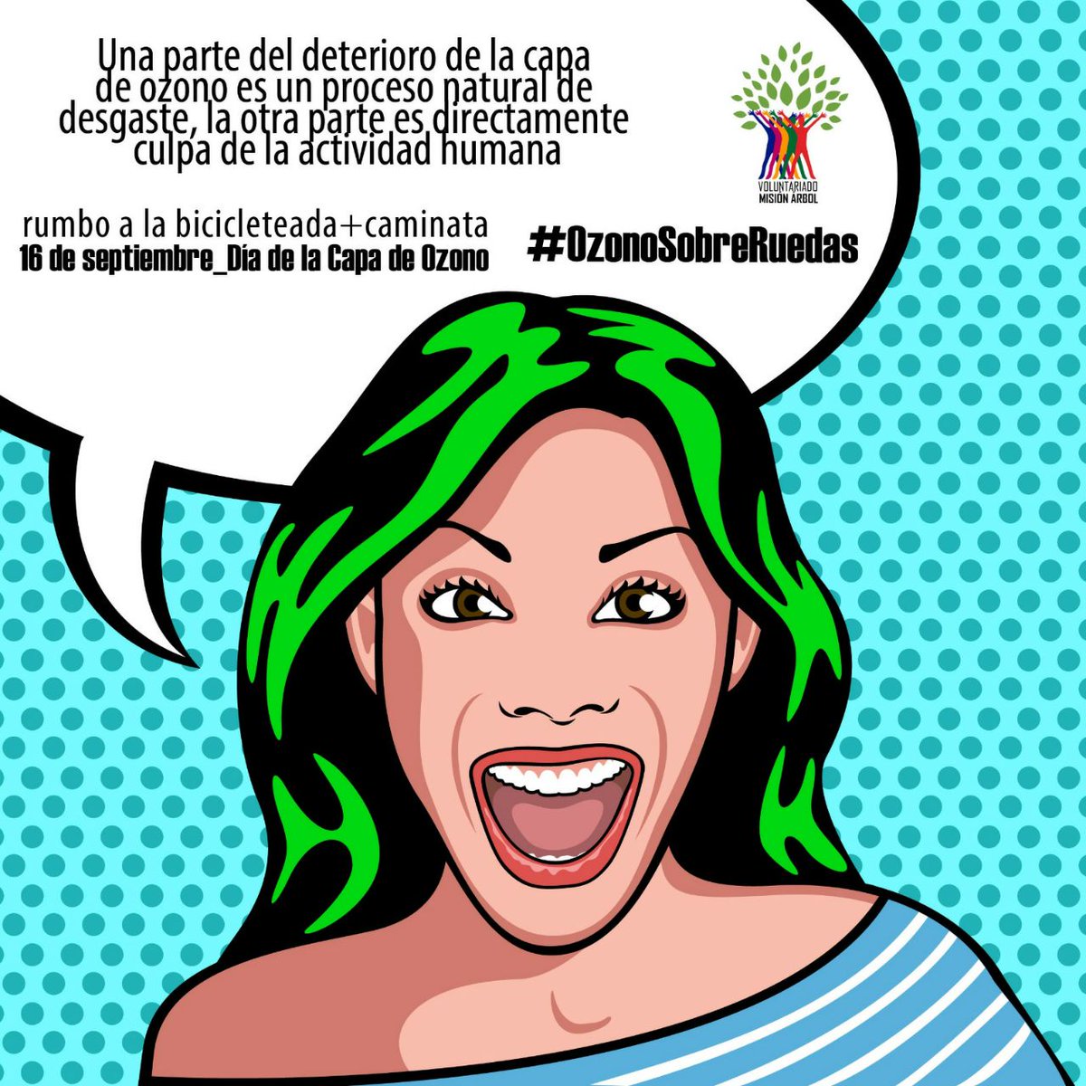 MisionArbolLara's tweet photo. #ozonosobreruedas dia de la capa de ozono https://t.co/yWnRGbSM3L