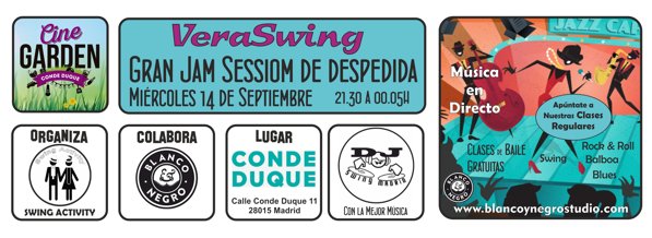 cinegardencd's tweet photo. MIERCOLES 14 | ENTRADA LIBRE
Concierto de RAIN 20:30h y Jam Swing y clase de baile con DJ ROBERTO MARTIN | 21:30-01h https://t.co/vL2XsBTyqQ