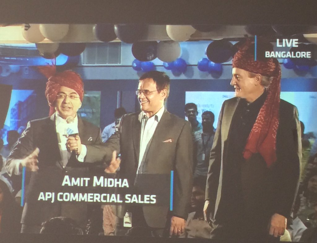 pkg99's tweet photo. #GoBigWinBig @DellEMC @DavidWebster01 @AmitAtDell great show team APJ in loving  Indian way @88_dmitri @ctheisinger https://t.co/B3VwlCB6yb