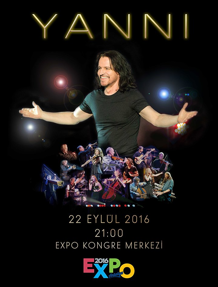 expo2016antalya's tweet image. Yunan piyanist ve besteci Yanni 22 Eylül'de EXPO'da.

#EXPO2016Antalya