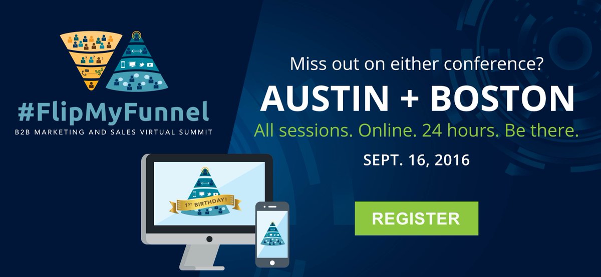 Fire up the flux capacitor. The #flipmyfunnel virtual summit will transport you back in time bit.ly/2cDWyL7