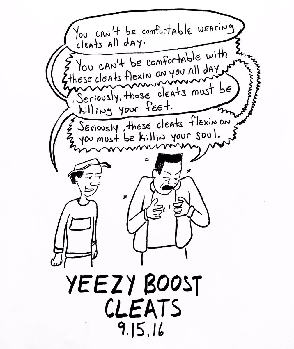 #YEEZYBOOST cleats. 9.15.16. Follow me for more at instagram.com/jkpeele