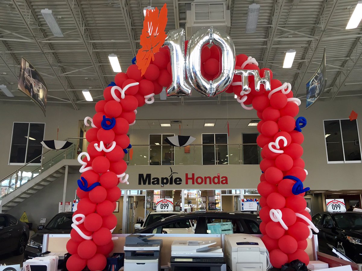 Come &amp; Celebrate with us 😊🎉 #10thanniversary #MapleHonda