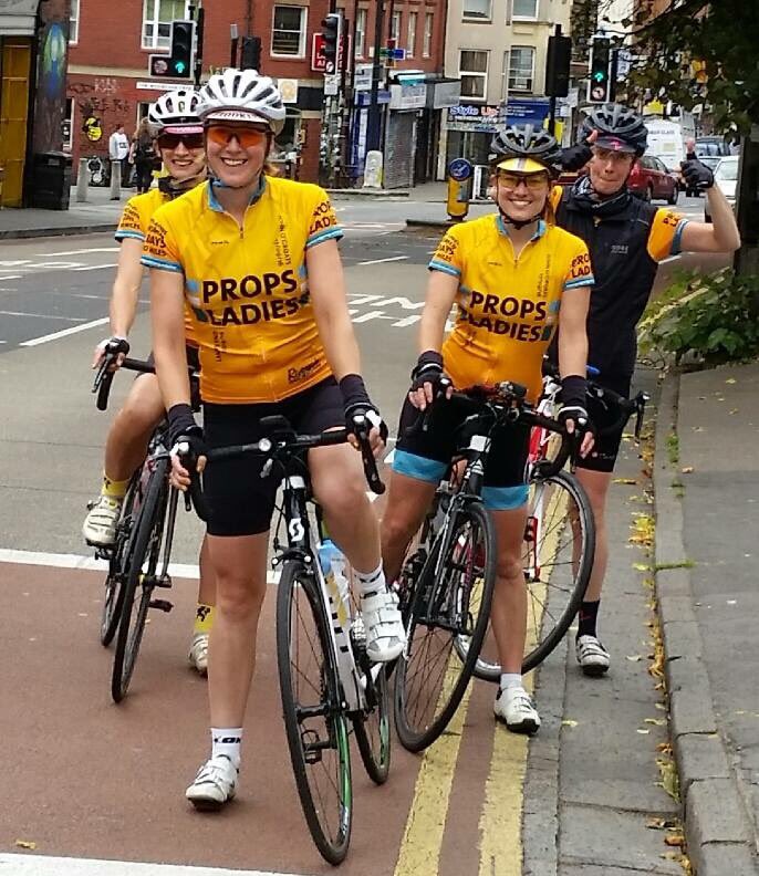 PROPSLadies's tweet photo. Day 2 in #stokescroft enjoying familiar hometown vibes and cheers #ladieslejog https://t.co/uaNcEgwOO0
