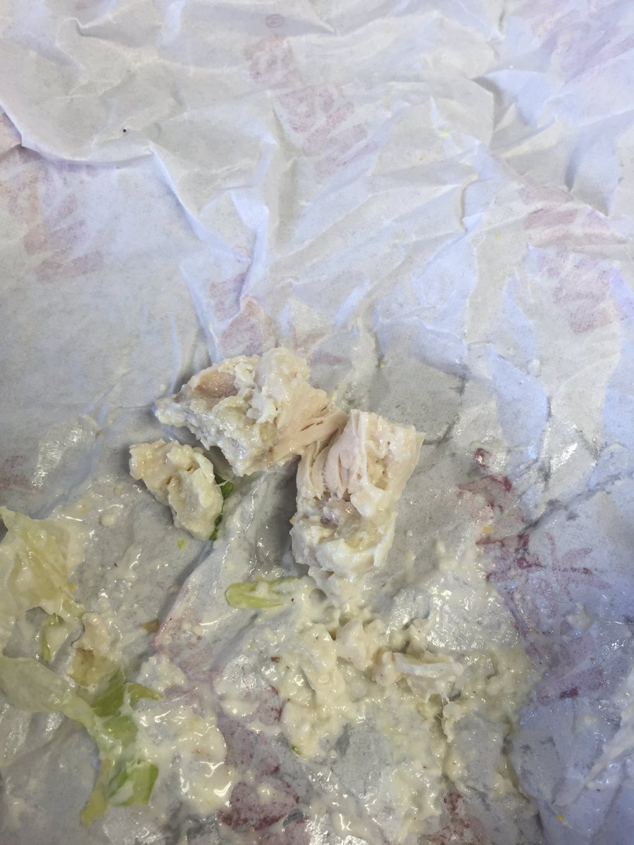 etf5006's tweet image. Moldy chicken in my chicken salad. @Wawa #hopeidontgetsick #wawa