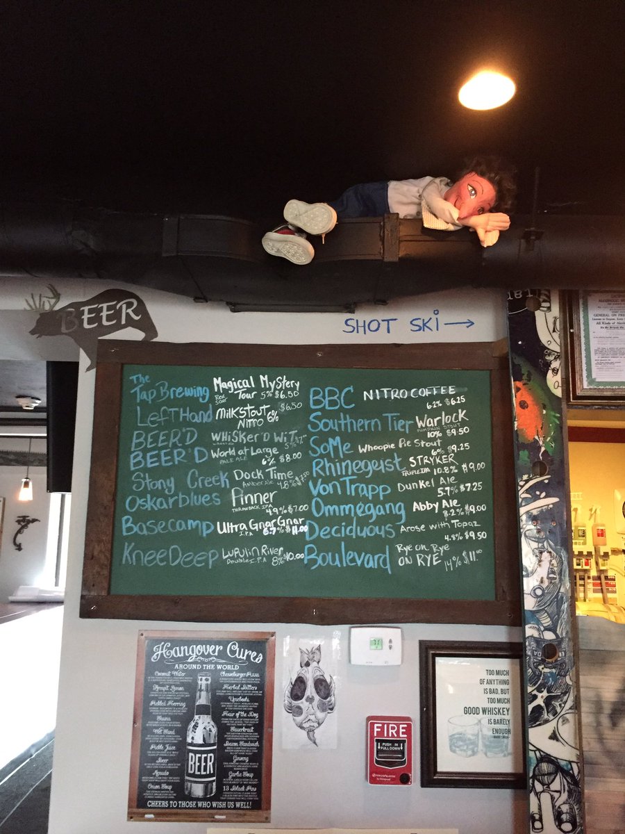 Tapped the left hand nitro milk stout.