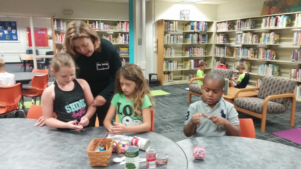 LFETRElibrary's tweet photo. Catapult creation in the library. #makerspace #molibraries16 https://t.co/I6fZ2erSEF