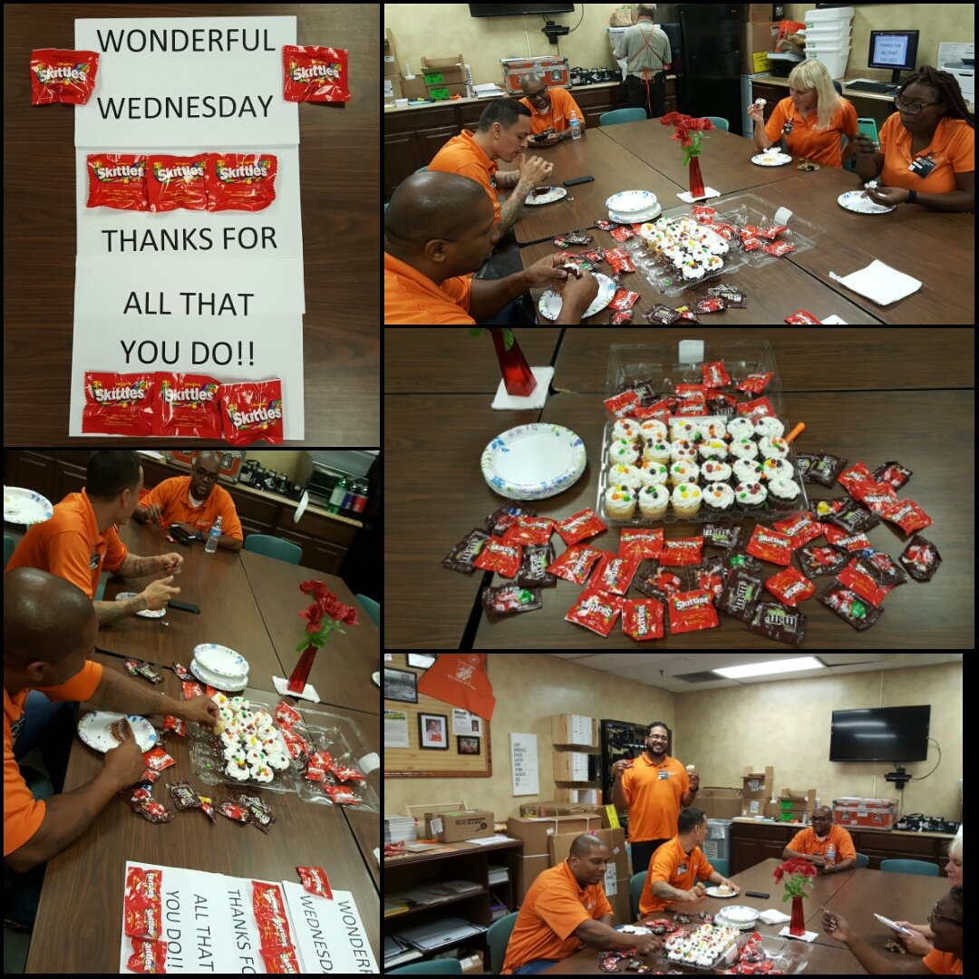 LevitonJohn's tweet photo. #WonderfulWednesday 🍭🍬
Appreciating the teams hard work! 
#MET #PartnerExecuteDeliver 
#Teamwork #SouthFlorida 🌴☉ https://t.co/6f1nZvF0Ud
