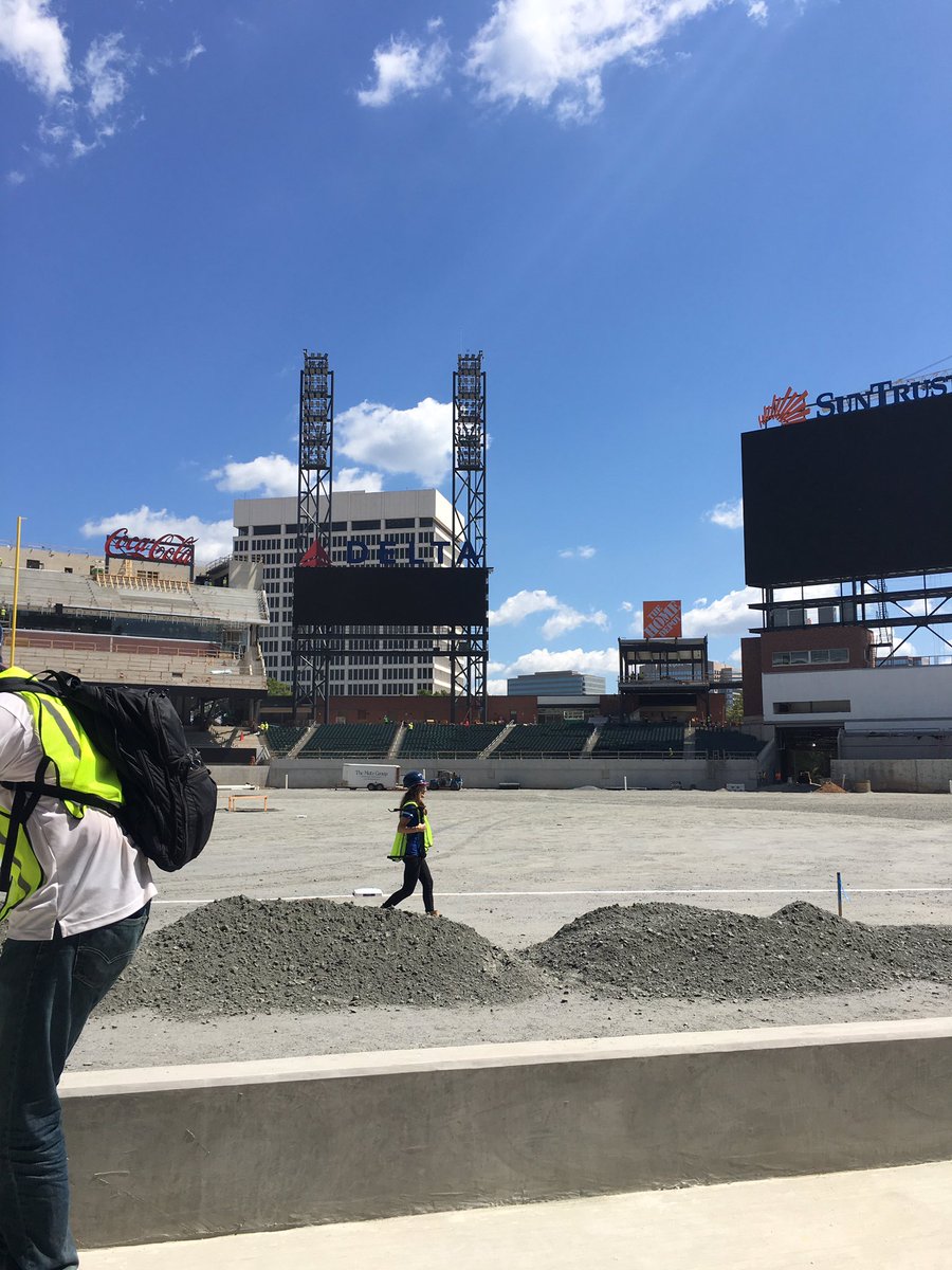 Great view from the dugout at SunTrust Park!!