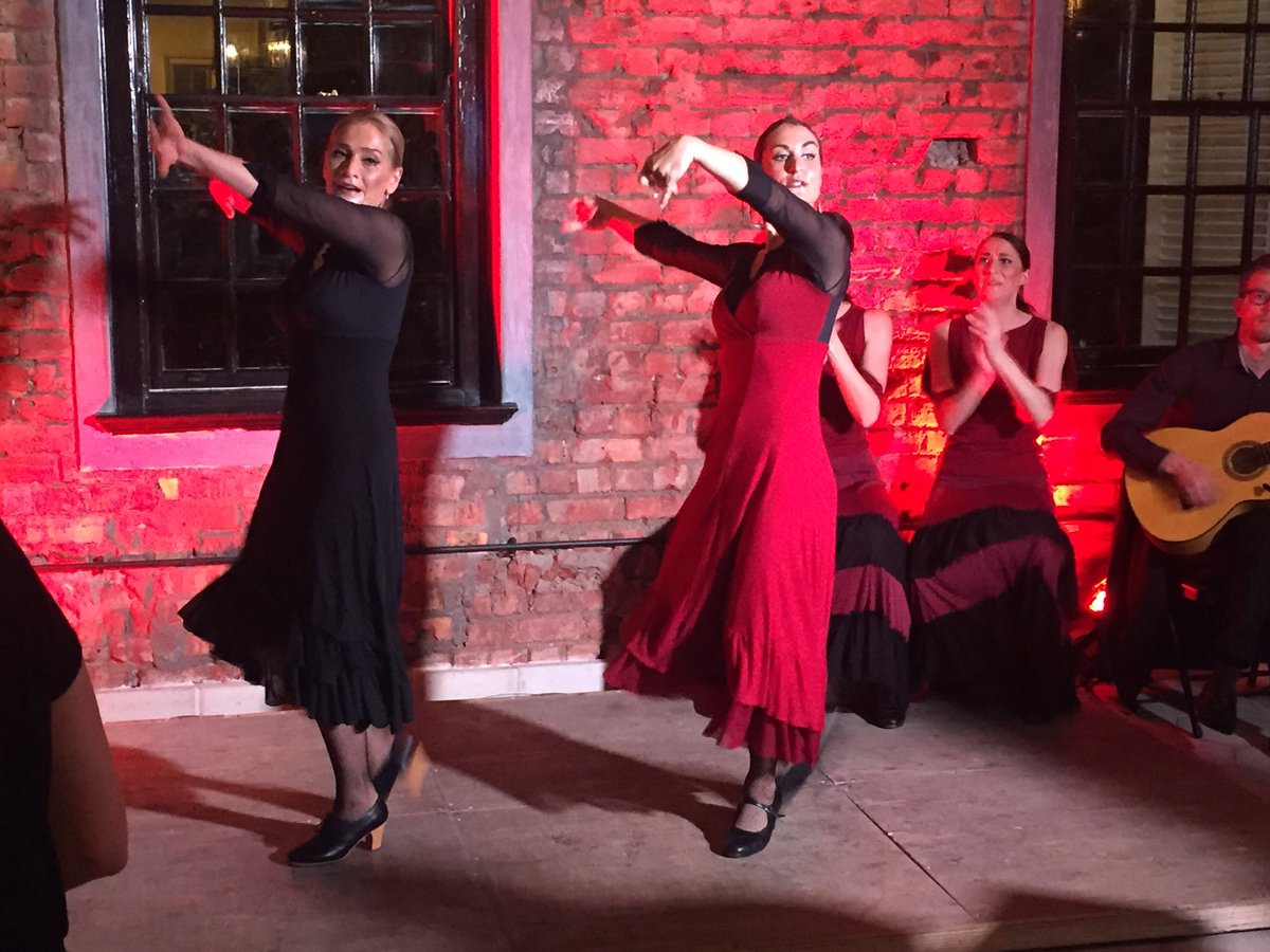 WineExtra's tweet photo. Some very hard core and serious flamenco at the #DGSherry launch. I wouldn't mess with these ladies!! @DG_Wines https://t.co/a13CbEZBfU