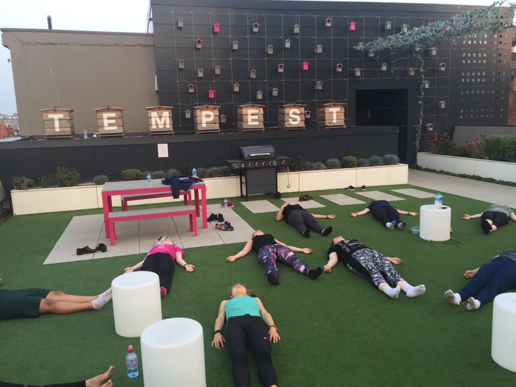 Stelc81's tweet photo. Shining our Hearts to the sky's @Launch22Liv @fdisruptors loved connecting with our teenage goddesses through yoga x https://t.co/wGiDv9POfG