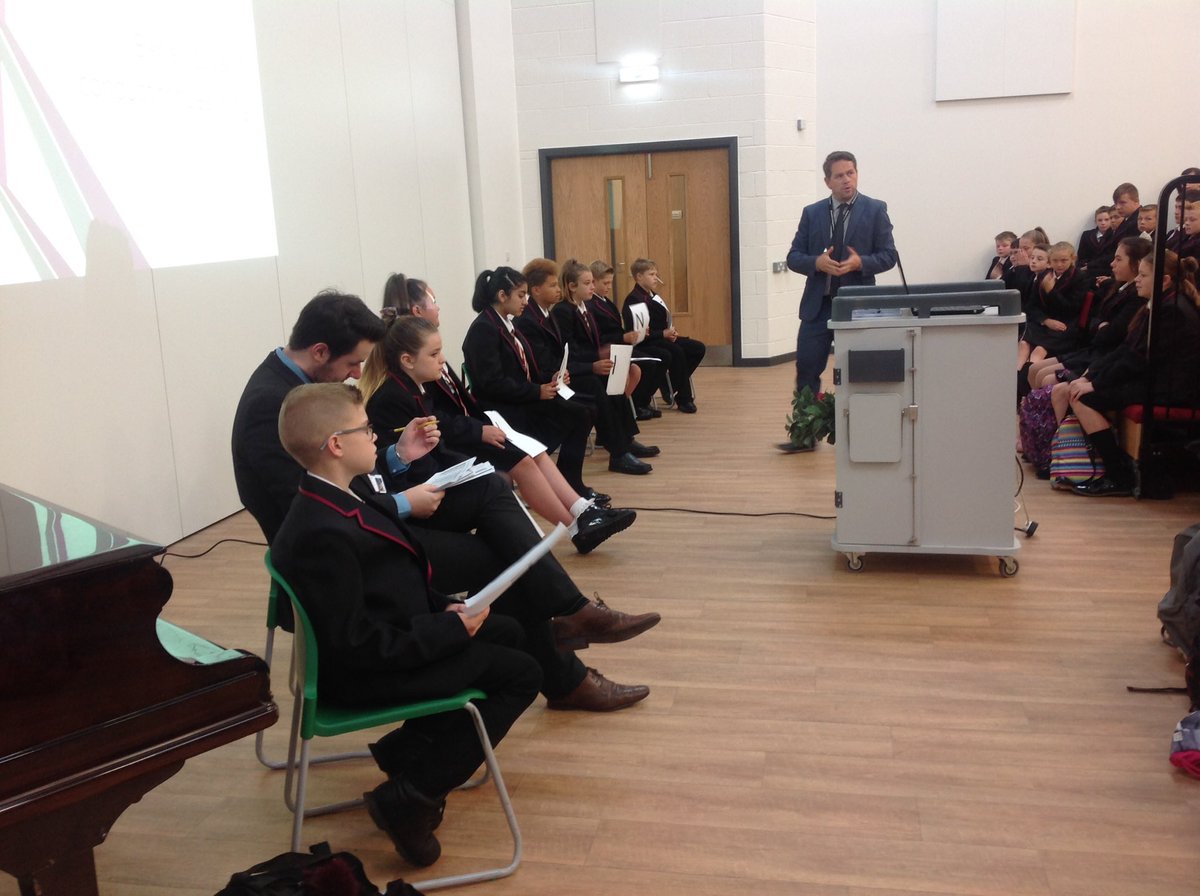 Excellent year 7 assembly today on resilience and the school staff and student charter.