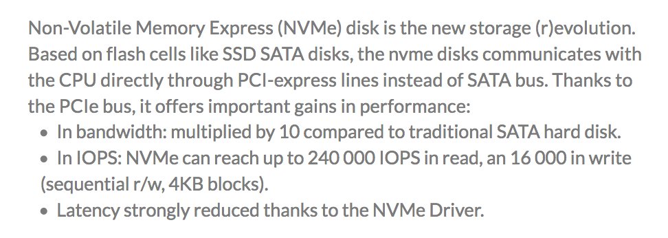 OVHcloud's tweet photo. #NVMe disks offer up to 5x better performance than traditional #SSD disks https://t.co/8kabDCjuwr #RunAbove #Gamma https://t.co/9die6kXWKp