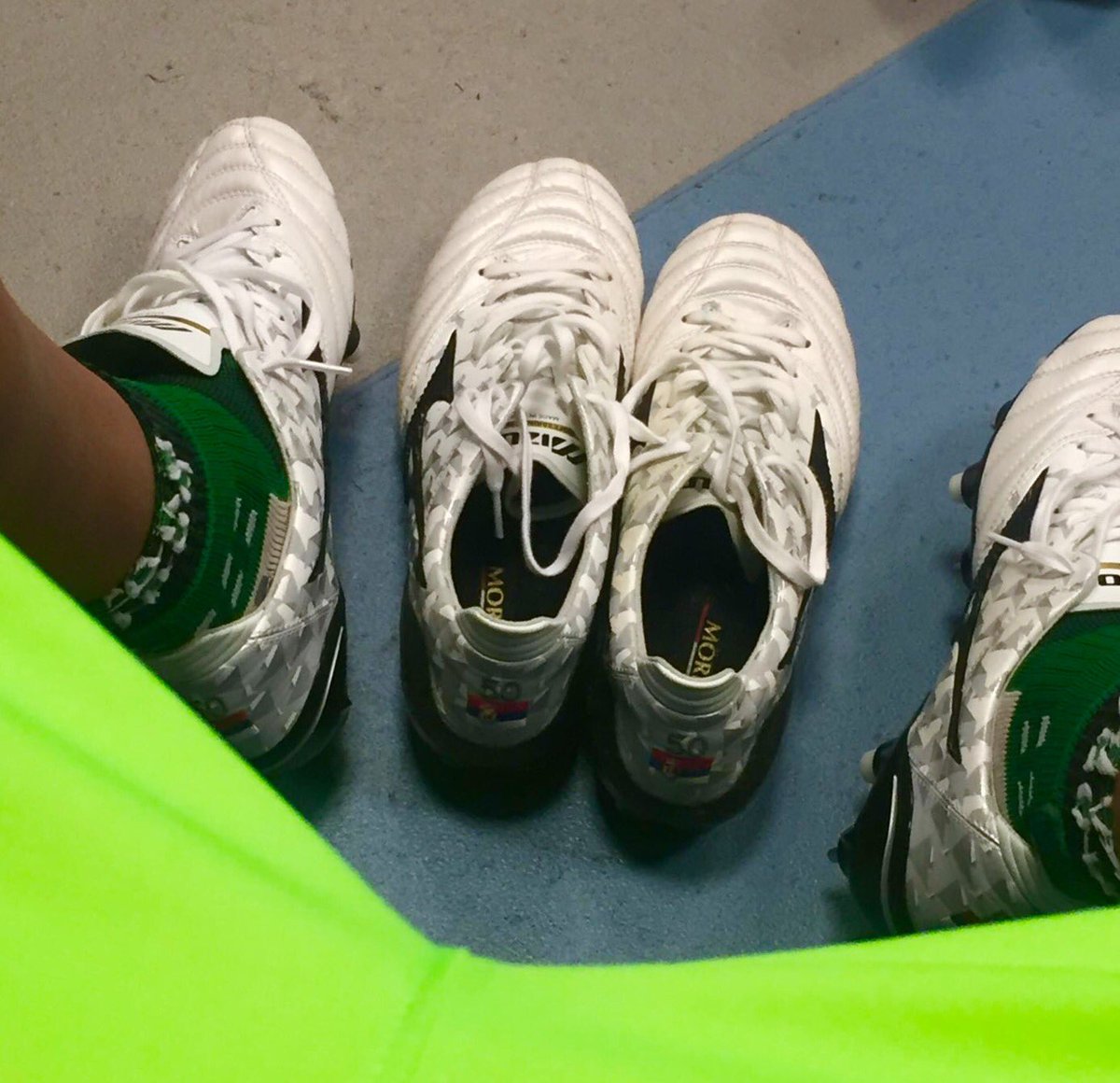 MizunoFootball's tweet photo. Time for a Real change. @LMarkec50 laces up in our Pearl Origami Concept Neo II #ChampionsLeague #SportingLisbon🇵🇹🇷🇸 https://t.co/XBDBvdtvBz