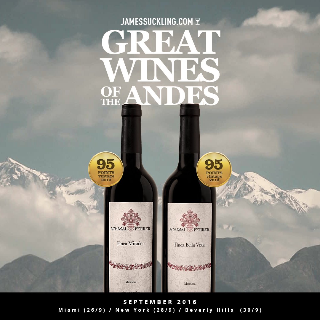 <a href="/AchavalFerrer/">Achaval-Ferrer</a> participará del evento “Great Wines of the Andes” organizado por el crítico @jamessuckling