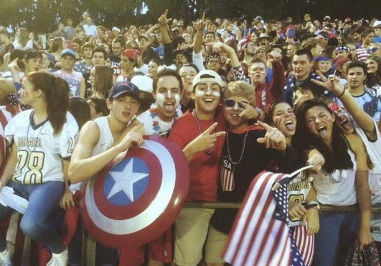 First Home football game on Friday at 6:30 vs Ridgefield Park! It's a USA out! #LGH #RollTribe