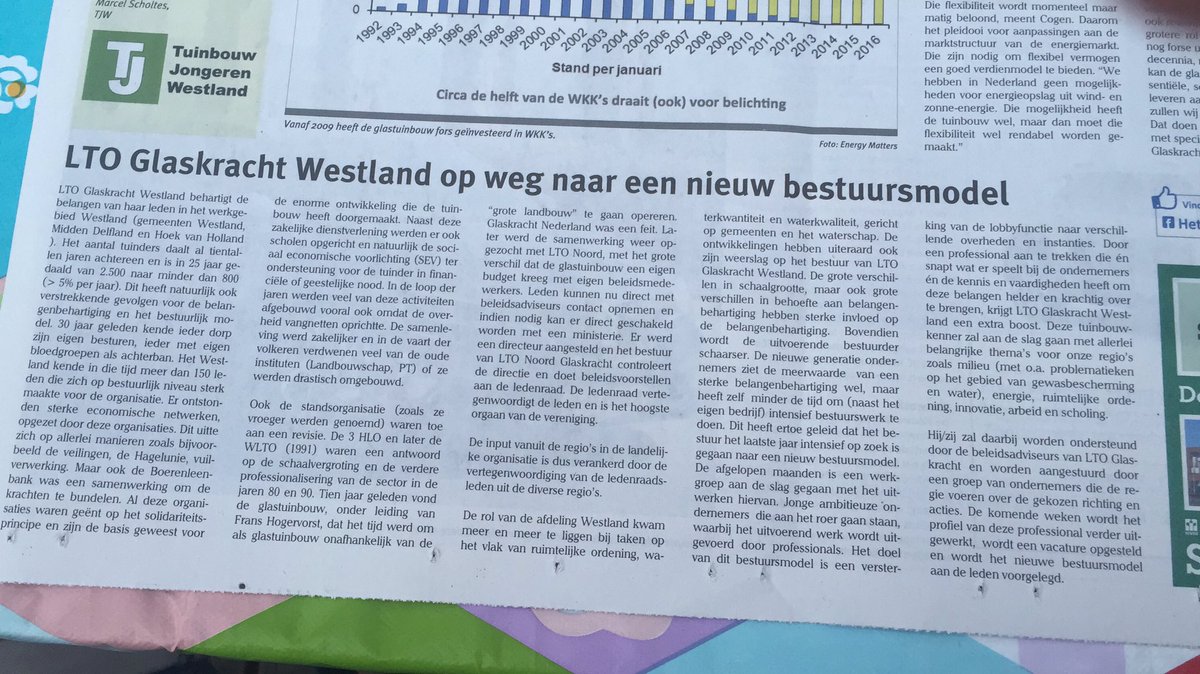 Goed stuk over gewenste vernieuwingen @LTOGlaskrachtNL Westland